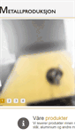 Mobile Screenshot of metallproduksjon.no